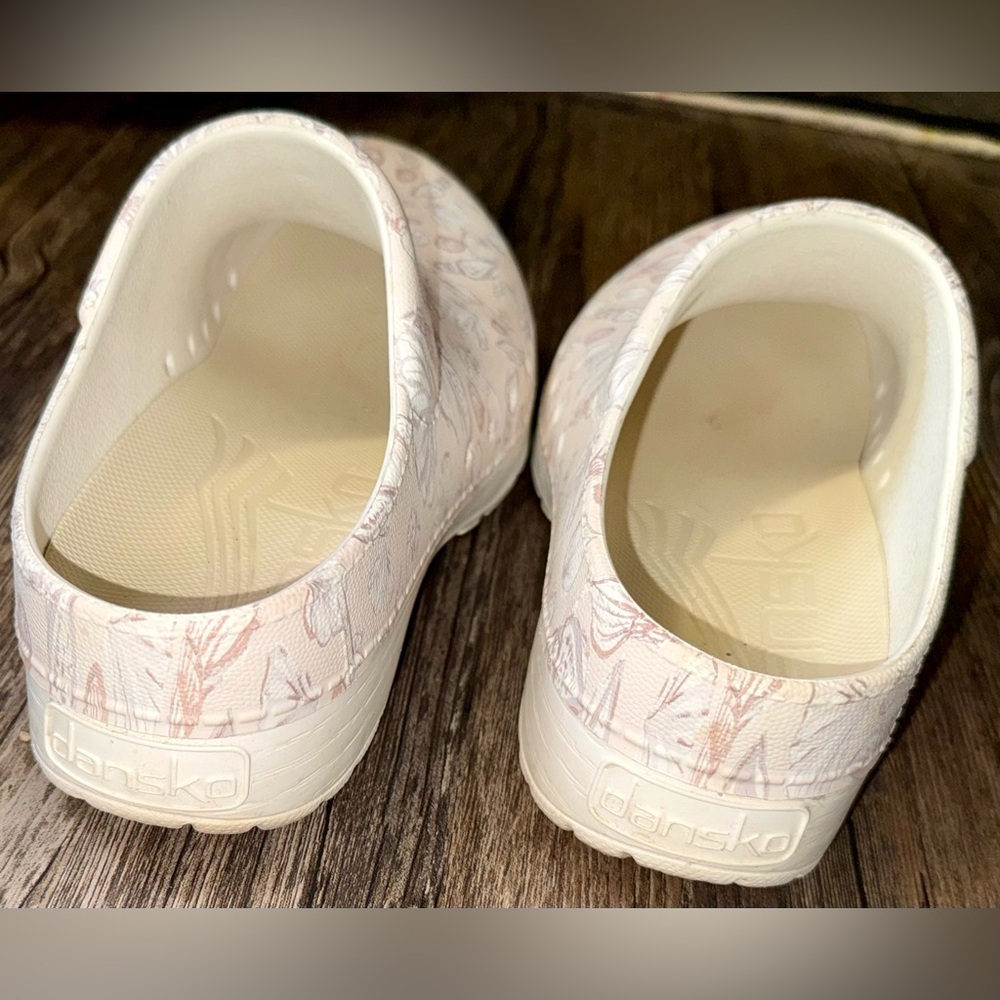 Dansko Seashell Patterned Mules - Cream - image 4